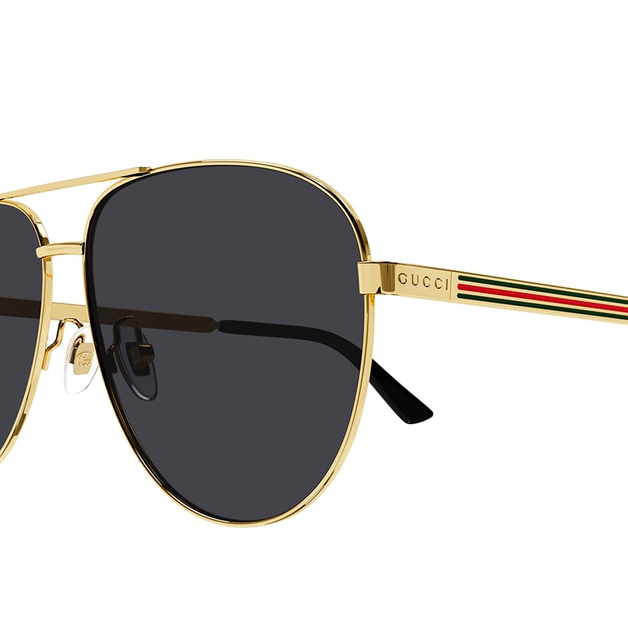 Image number 3 for Gucci GG1233SA 001 Sunglasses Gold