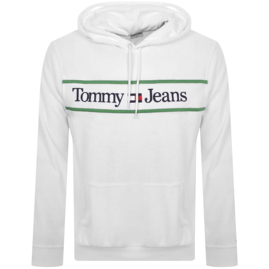 Image number 1 for Tommy Jeans Overhead Hoodie White