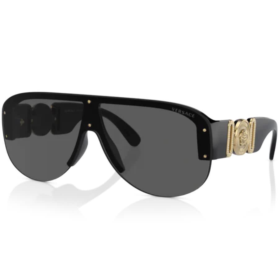 Image number 1 for Versace 0VE4391 Visor Sunglasses Black