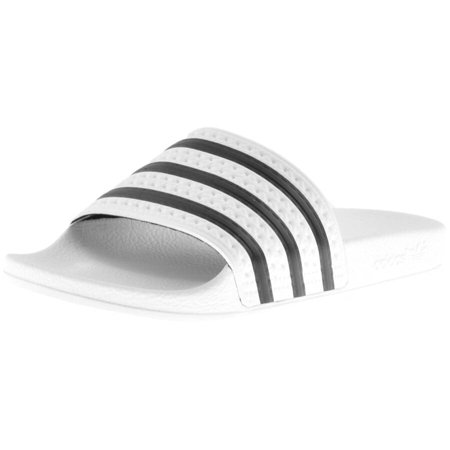 Image number 2 for adidas Originals Adilette Sliders White