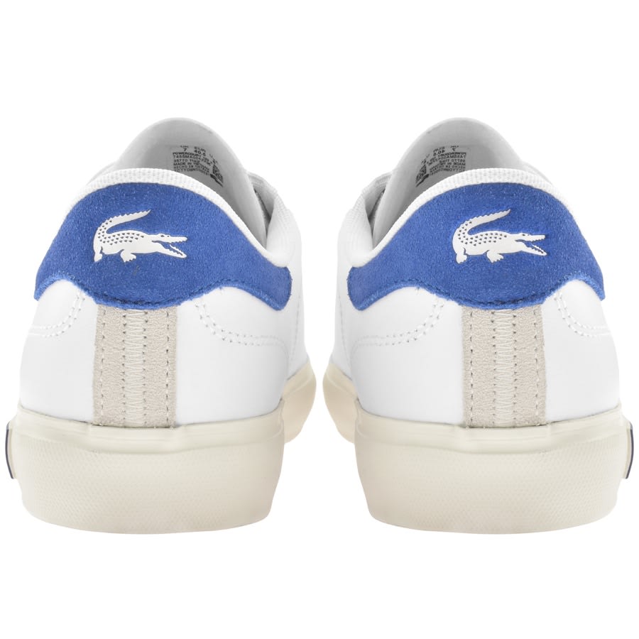 Image number 2 for Lacoste Powercourt Leather Trainers White