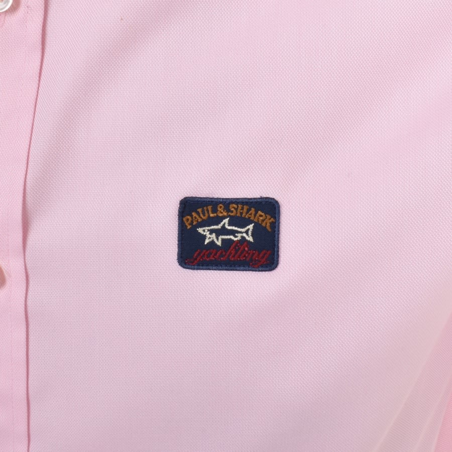 Image number 3 for Paul And Shark Cotton Short Sleeve Shirt Pink