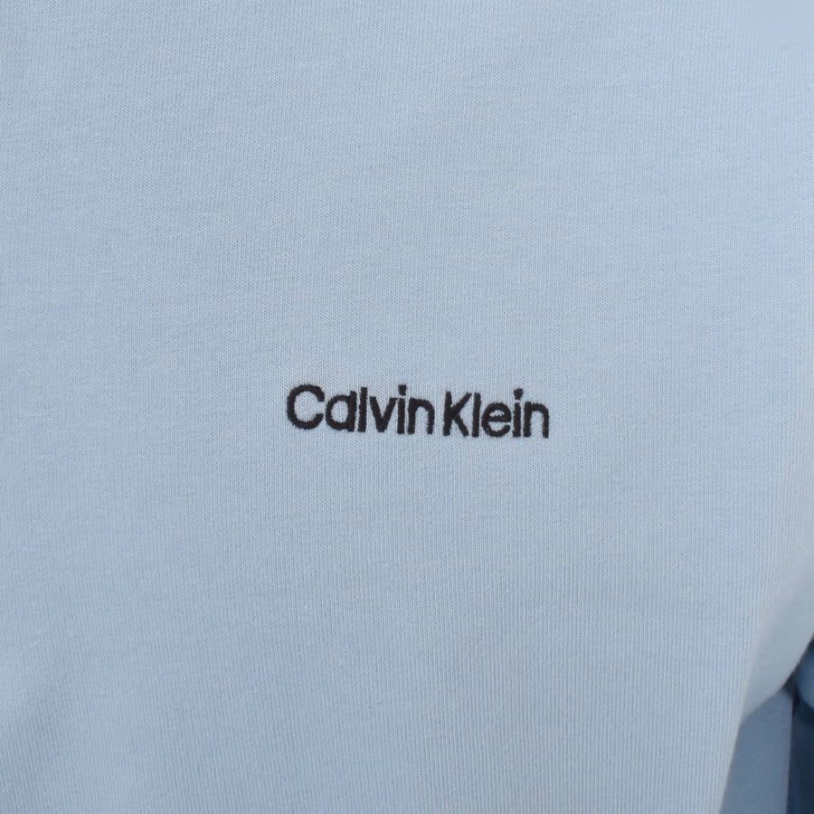 Image number 3 for Calvin Klein Lounge Half Zip Sweatshirt Blue