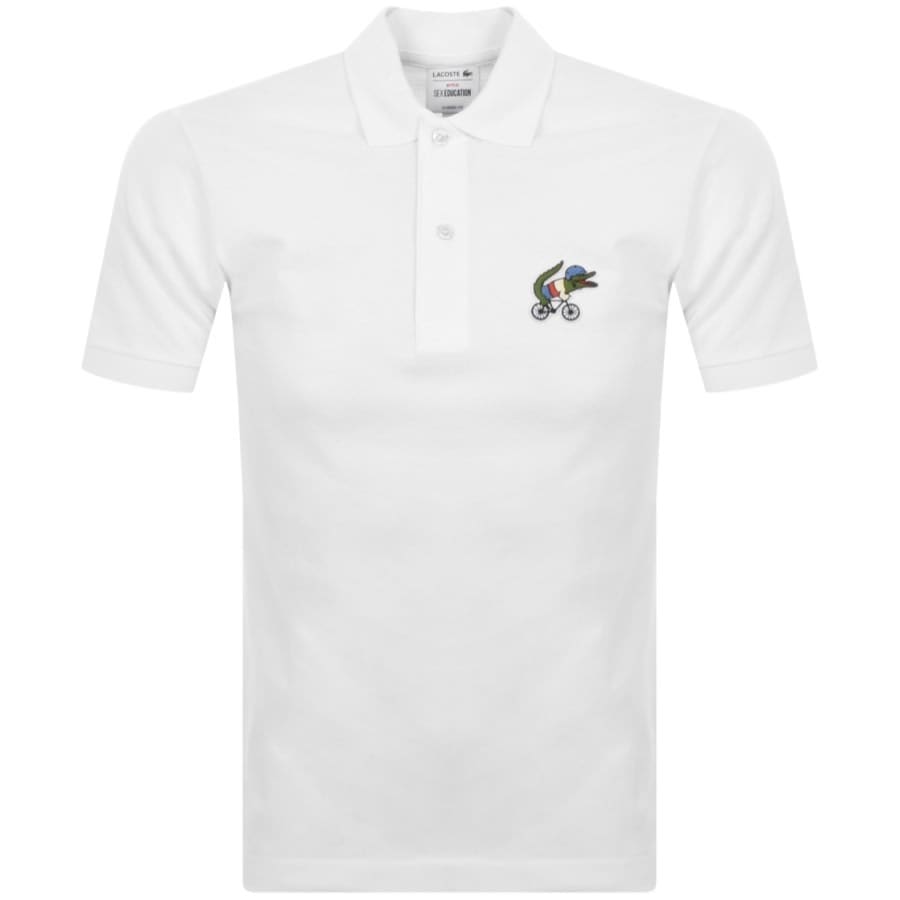 Lacoste X Netflix Short Sleeved Polo T Shirt White | Mainline Menswear  United States | Poloshirts