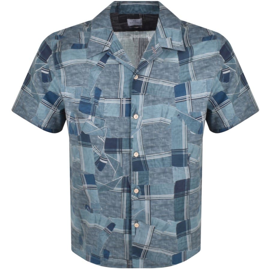 Image number 1 for Paul Smith Short Sleeved Shirt Blue