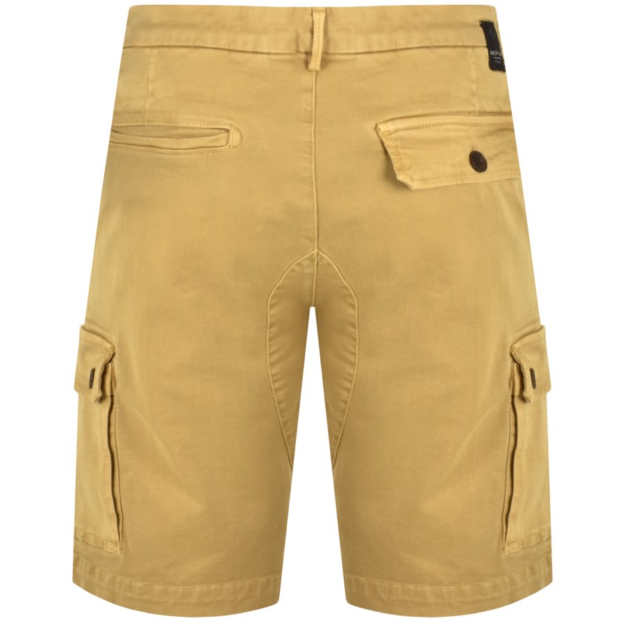 Image number 2 for Replay Vannie Hyperflex Cargo Shorts Beige