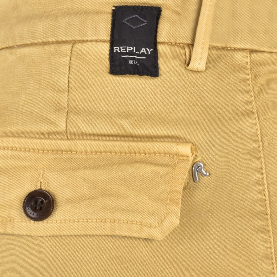 Image number 3 for Replay Vannie Hyperflex Cargo Shorts Beige
