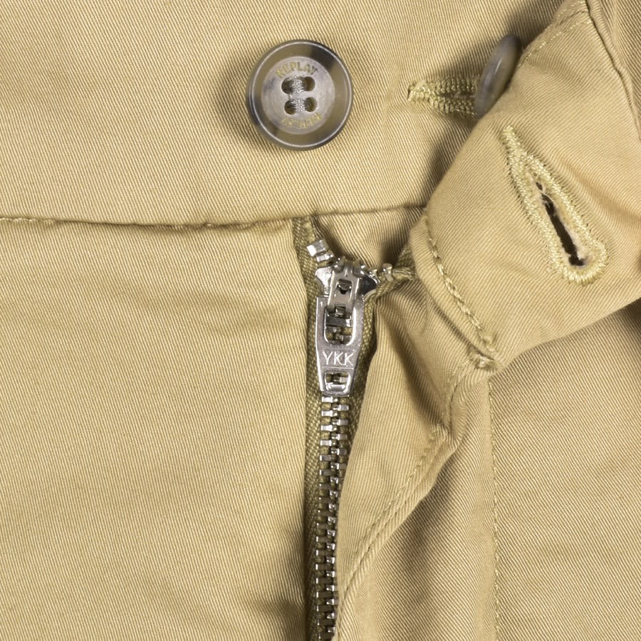 Image number 4 for Replay Chino Shorts Beige