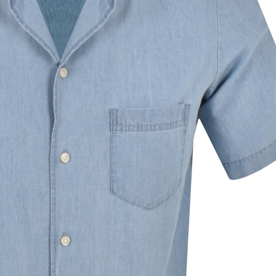 Image number 3 for BOSS Rayer Short Sleeved Shirt Blue