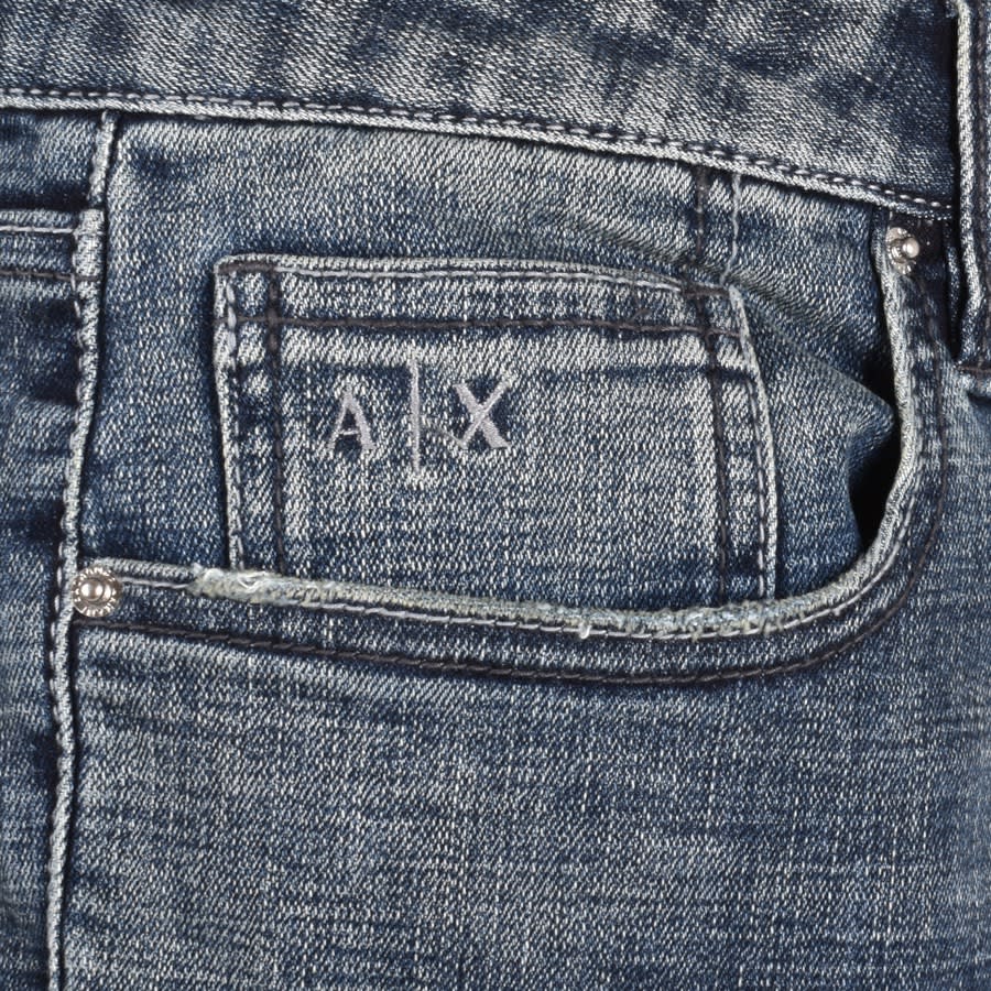 Armani Exchange J65 Slim Denim Shorts Blue | Mainline Menswear