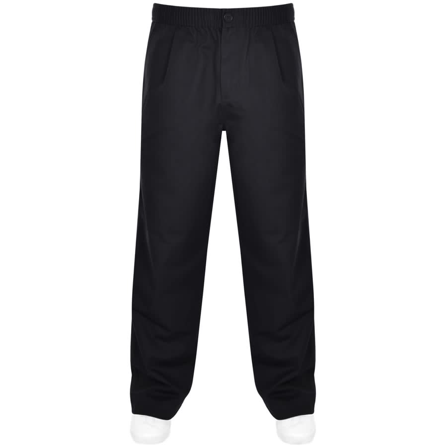 Image number 1 for Fred Perry Wide Leg Draw String Trouser Navy