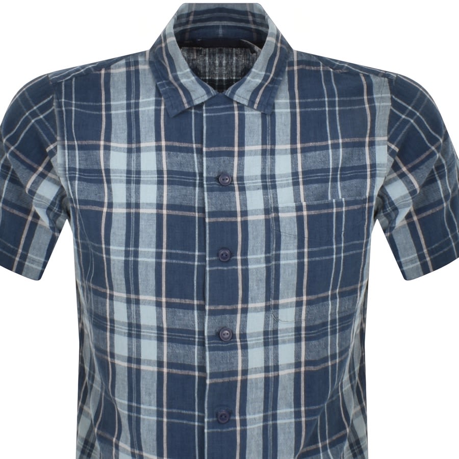 Image number 2 for Ralph Lauren Check Short Sleeved Shirt Blue