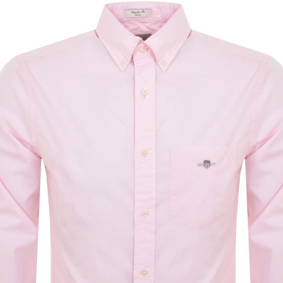 Gant Floral Long Sleeved Shirt Pink | Mainline Menswear