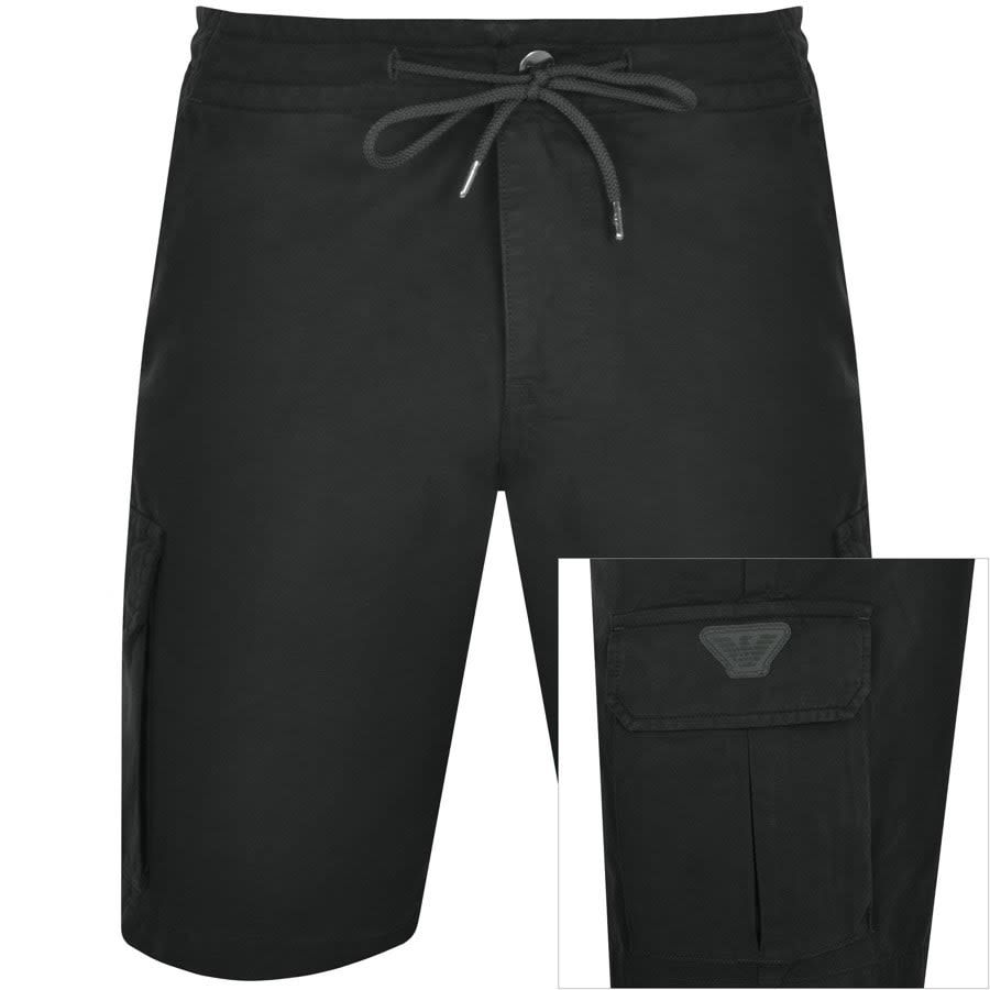 Image number 1 for Emporio Armani Cargo Bermuda Shorts Grey
