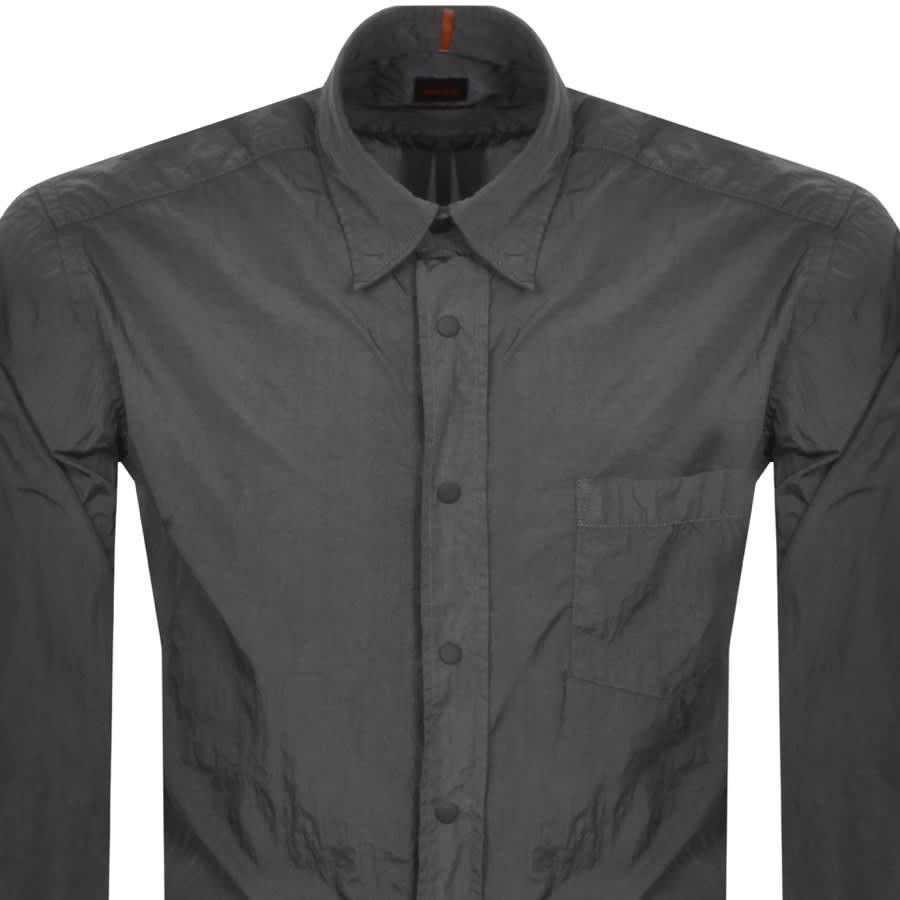 Image number 2 for BOSS Lambini Overshirt Jacket Grey