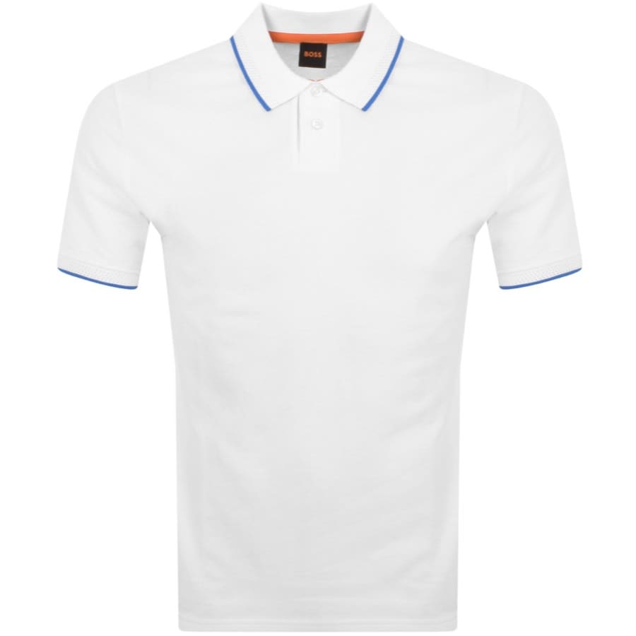 BOSS Perete Polo T Shirt White | Mainline Menswear