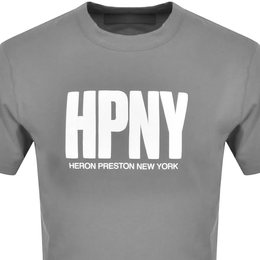 Image number 2 for Heron Preston HPNY T Shirt Grey
