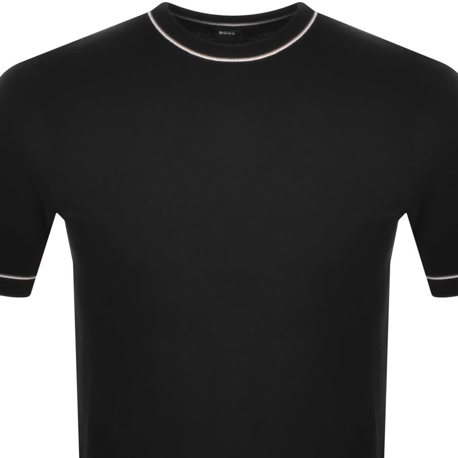 Image number 2 for BOSS Oricco Knit T Shirt Black