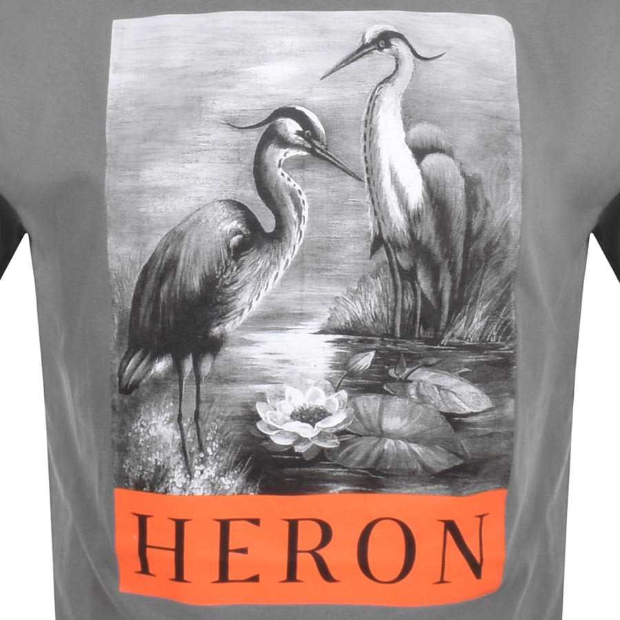 Image number 3 for Heron Preston Heron Logo T Shirt Grey