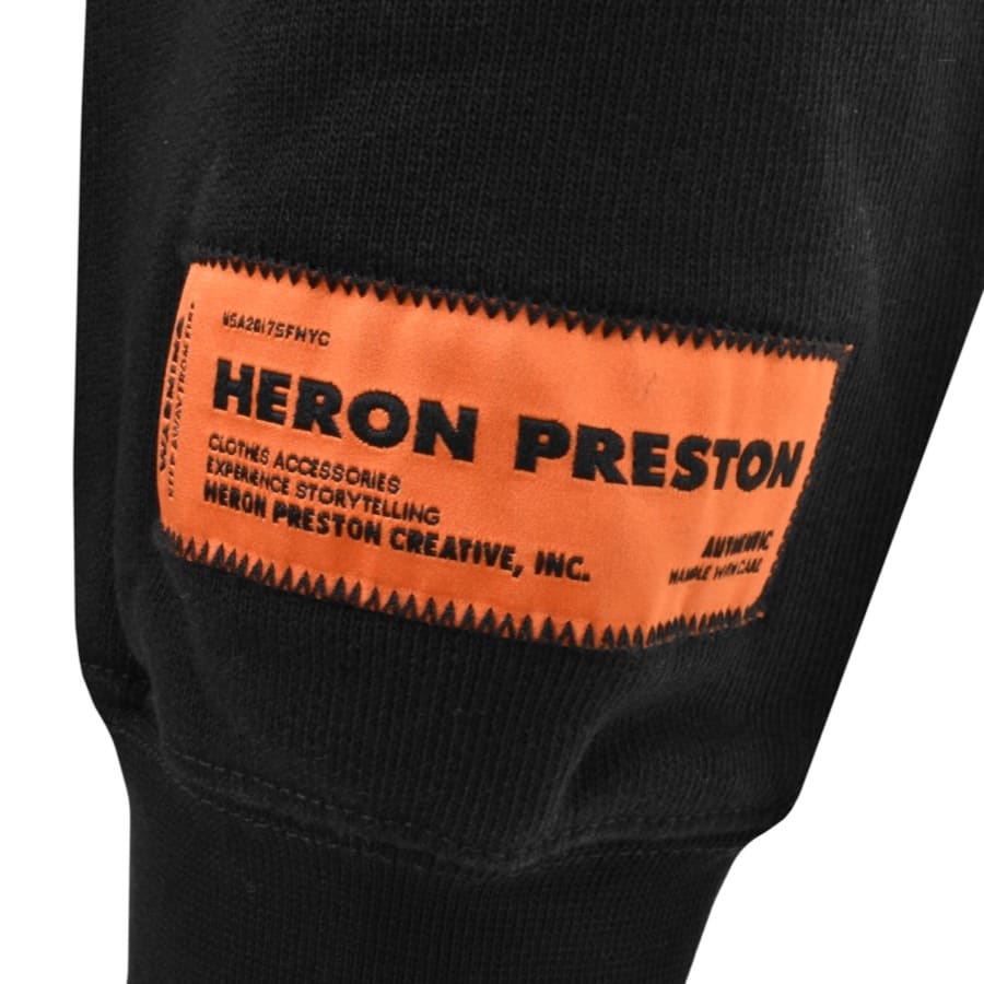 Image number 4 for Heron Preston Misprinted Heron Hoodie Black