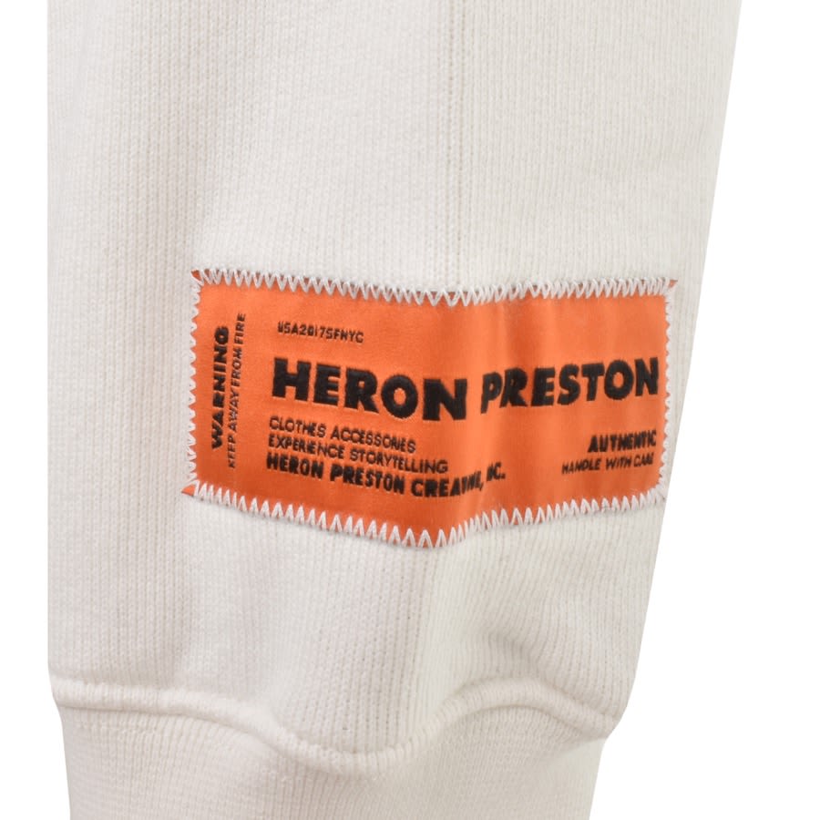 Image number 3 for Heron Preston Misprinted Heron Sweatshirt White