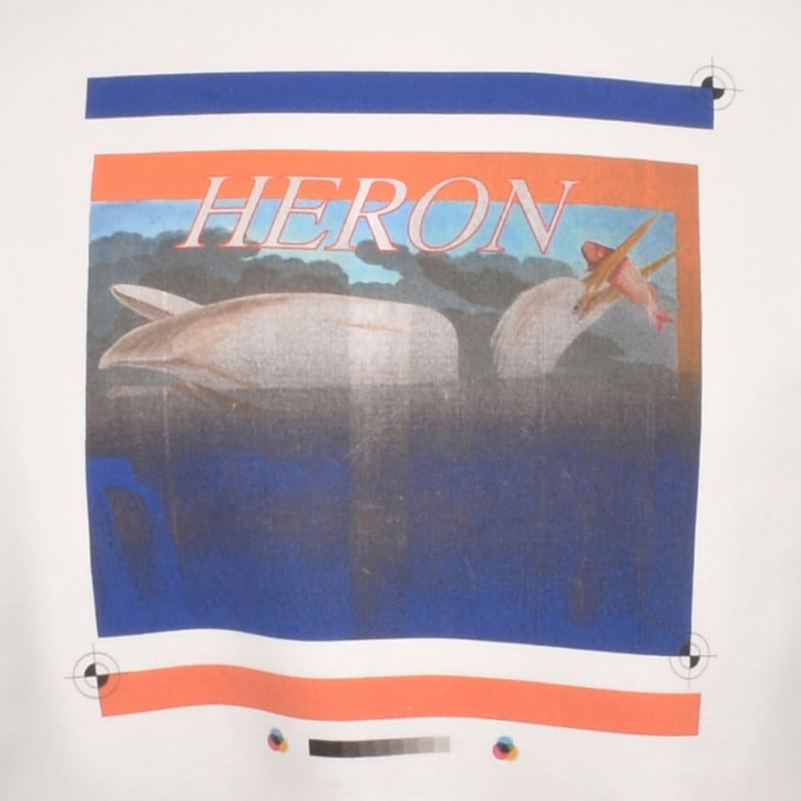 Image number 4 for Heron Preston Misprinted Heron Sweatshirt White