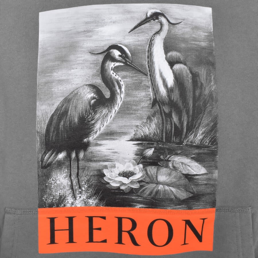 Image number 3 for Heron Preston Heron Censored Hoodie White
