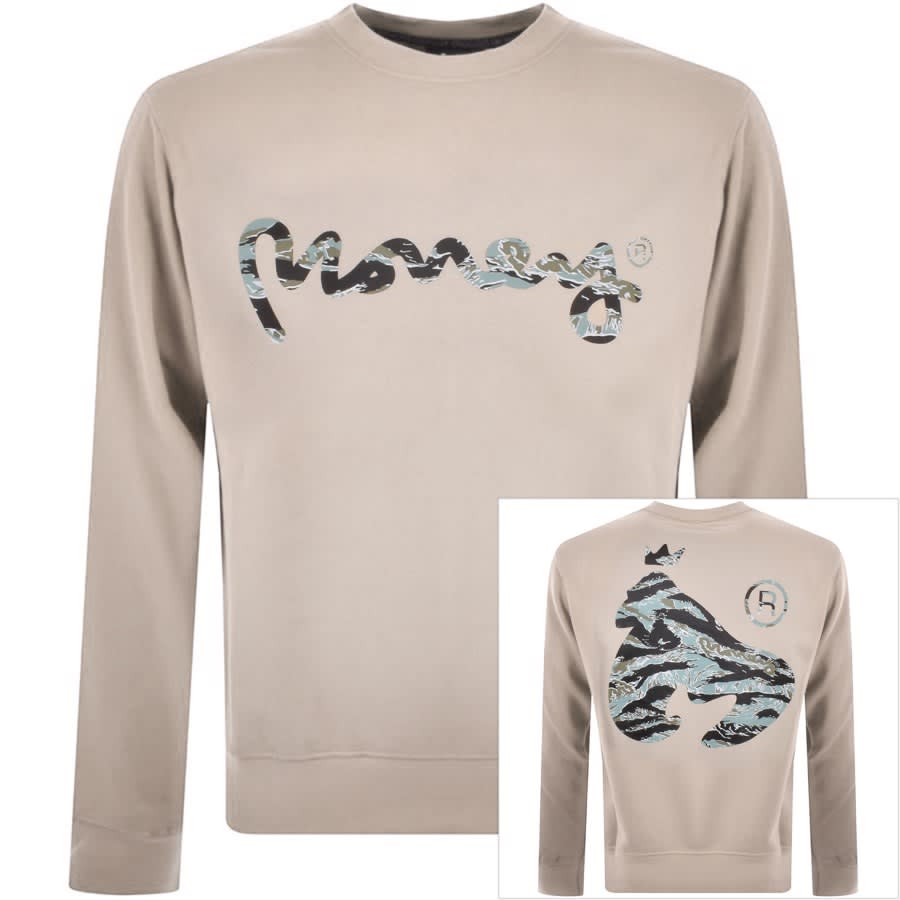 Image number 1 for Money Woodland Camo Sweatshirt Grey