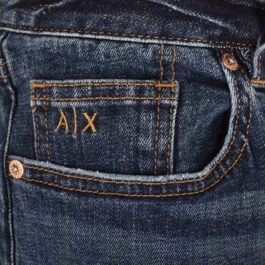 Armani Exchange J65 Slim Denim Shorts Blue Mainline Menswear Canada