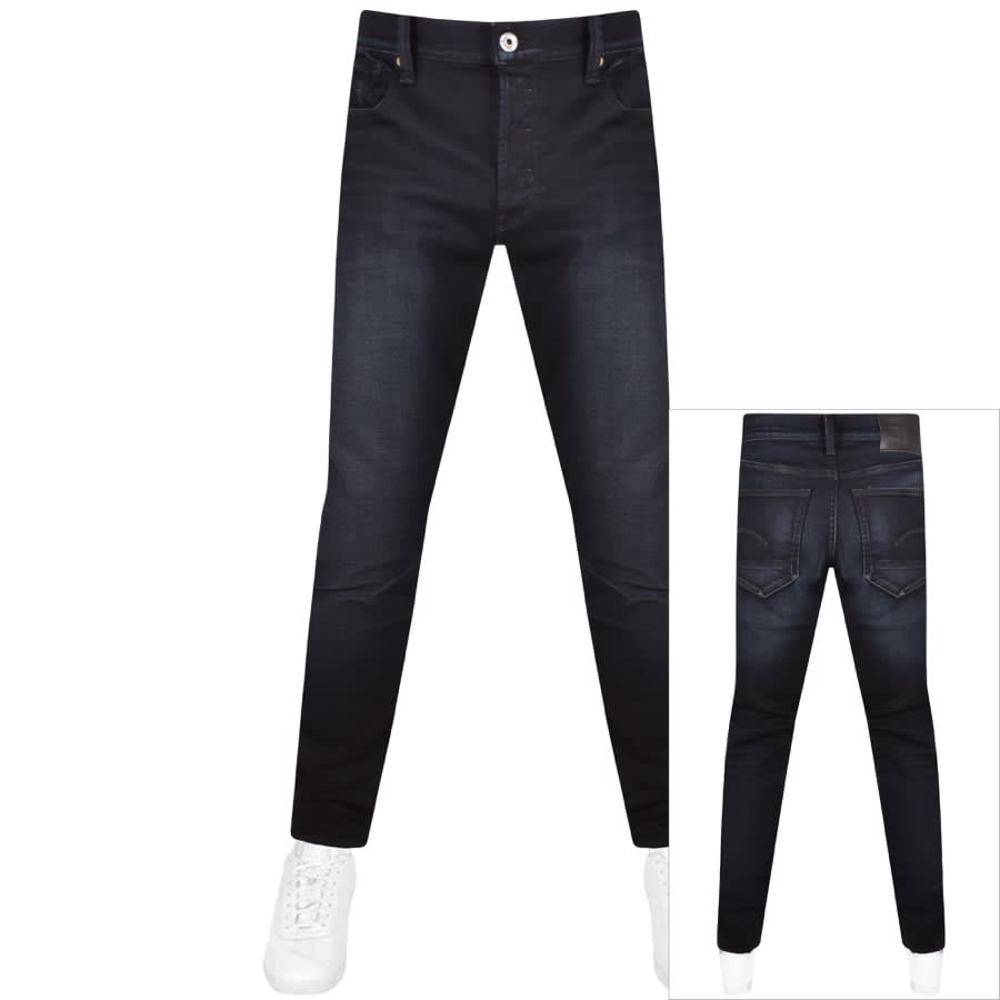 Image number 1 for G Star Raw 3301 Slander Slim Fit Jeans Dark Wash B