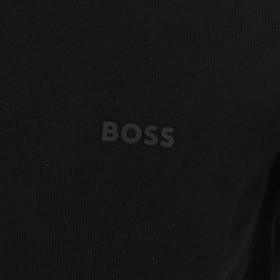 Image number 3 for BOSS Amotish Knitted T Shirt Black