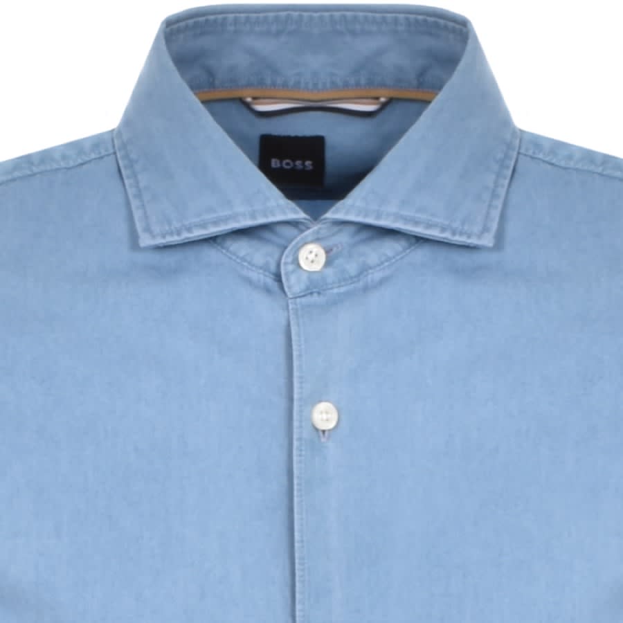 Image number 3 for BOSS C HAL Kent Long Sleeve Shirt Blue