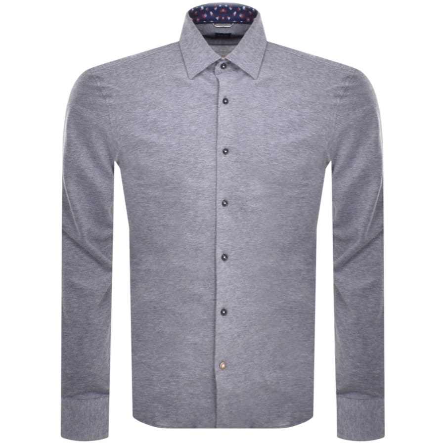BOSS C Hal Kent Long Sleeved Shirt Navy | Mainline Menswear
