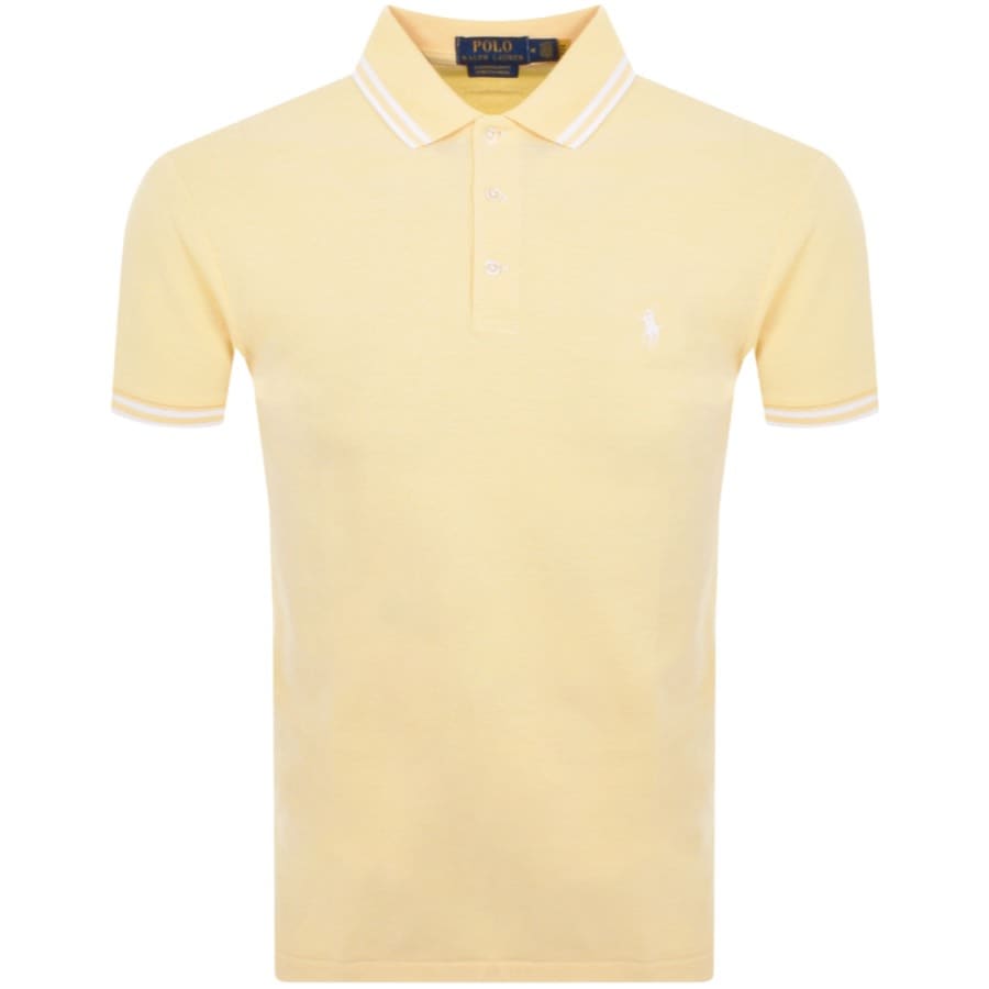 Ralph Lauren Slim Fit Polo T Shirt Yellow | Mainline Menswear United States
