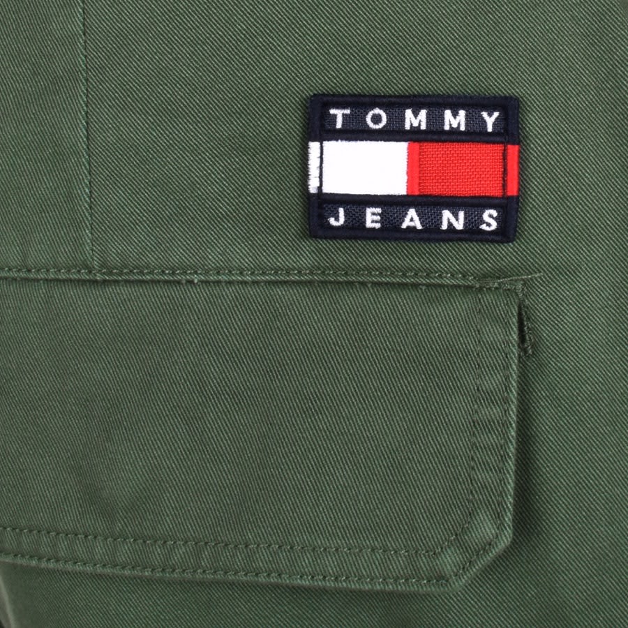 Image number 3 for Tommy Jeans Aiden Baggy Cargo Shorts Green