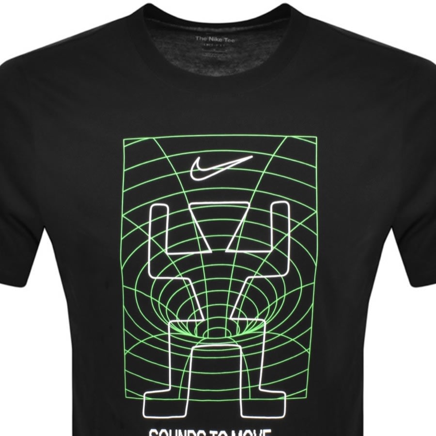 Image number 2 for Nike Iridescent Sportswear T Shirt Black