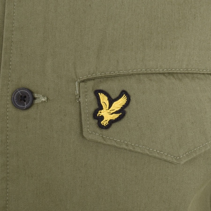 Image number 3 for Lyle And Scott Pocketed Overshirt Green