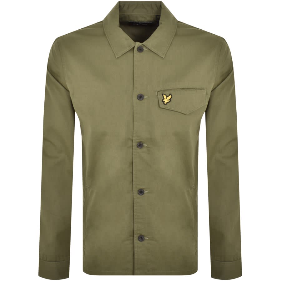 Image number 1 for Lyle And Scott Pocketed Overshirt Green