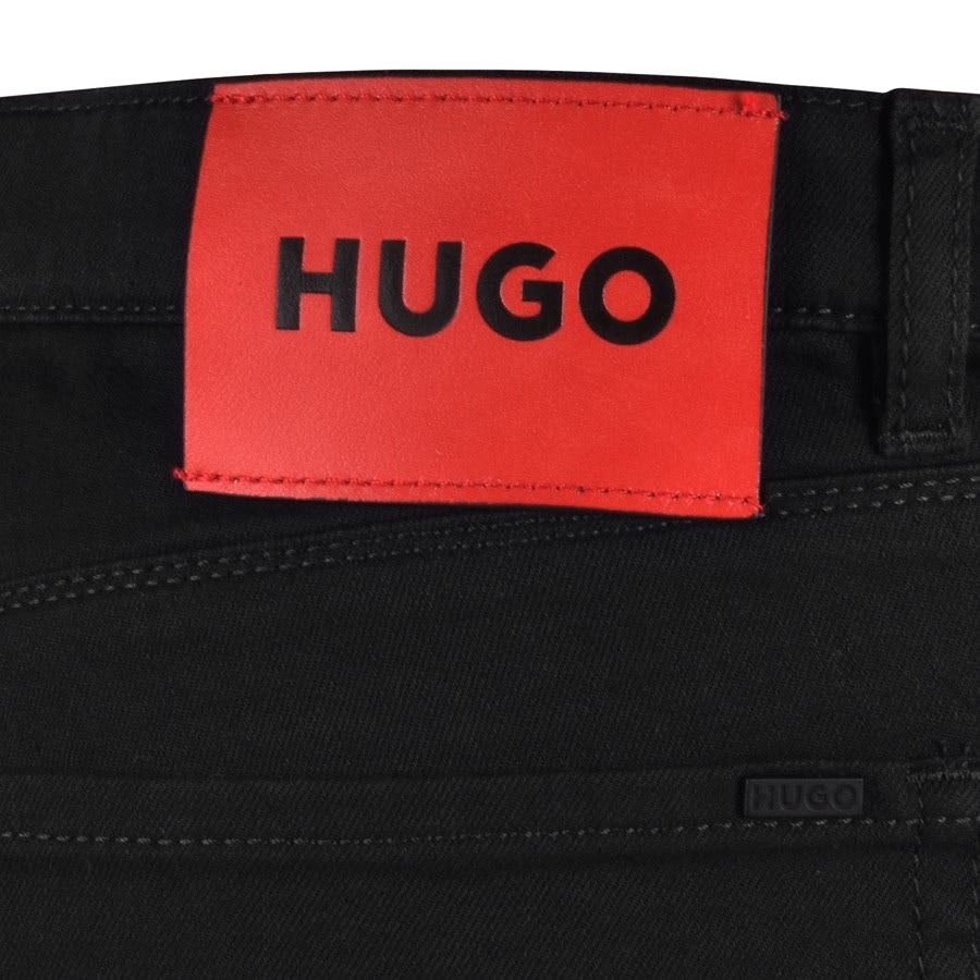 Image number 3 for HUGO 708 Slim Fit Jeans Black