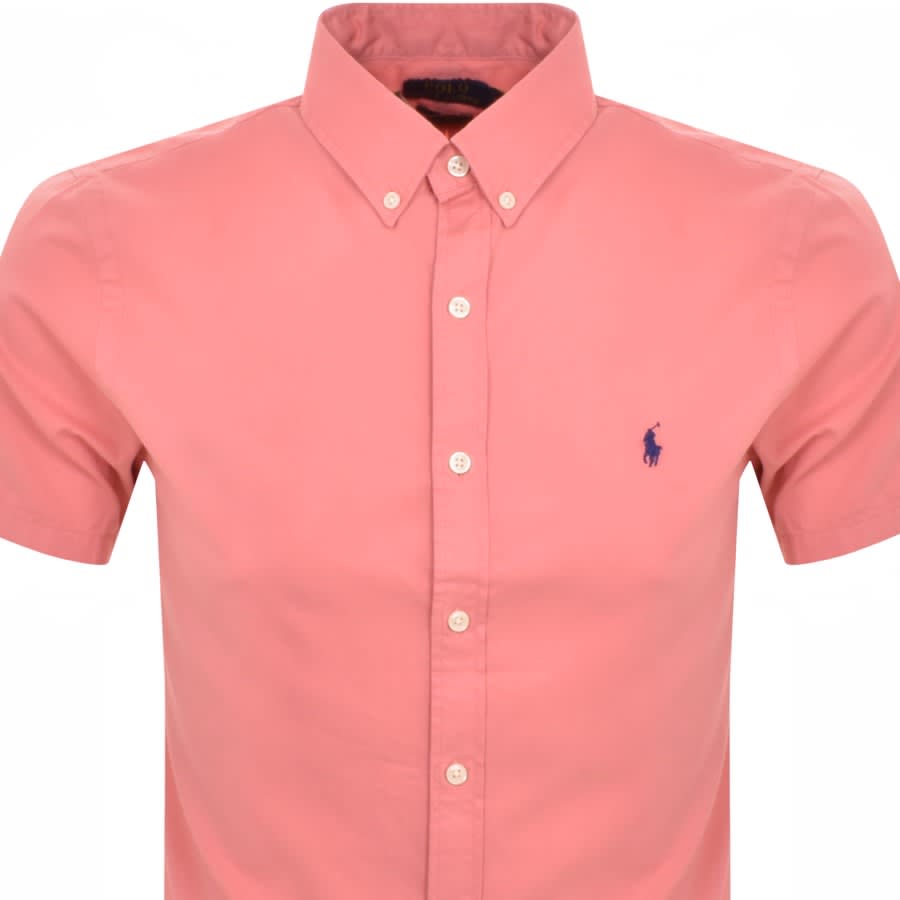 Image number 2 for Ralph Lauren Short Sleeved Sport Shirt Pink