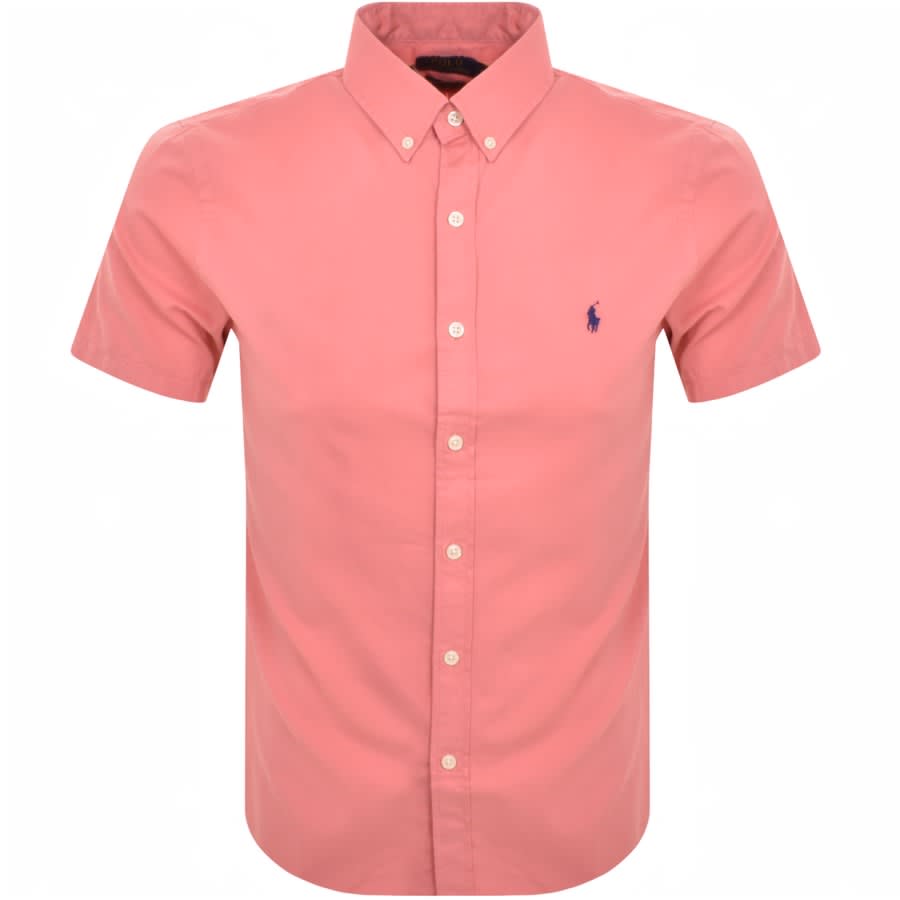 Image number 1 for Ralph Lauren Short Sleeved Sport Shirt Pink