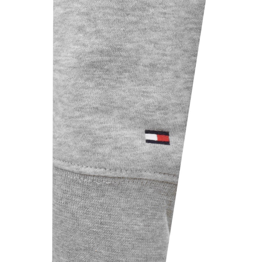 Image number 3 for Tommy Hilfiger Global Stripe Full Zip Hoodie Grey