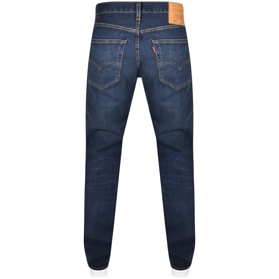 Image number 2 for Levis 501 Original Fit Jeans Dark Wash Blue