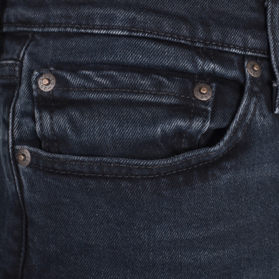 Image number 4 for Levis 511 Slim Fit Dark Wash Jeans Blue