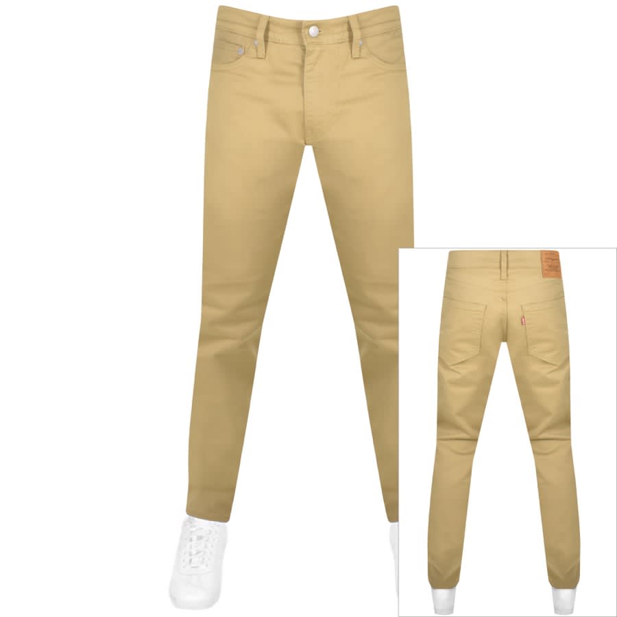 Image number 1 for Levis 511 Slim Fit Chinos Beige