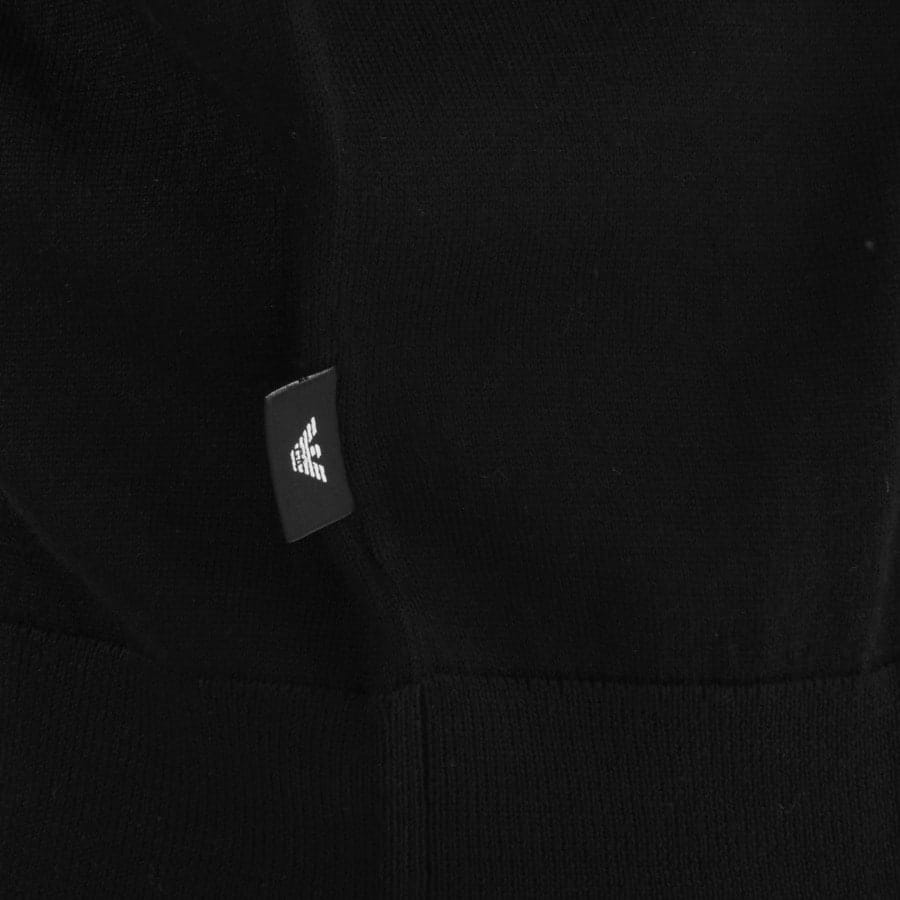 Emporio Armani Logo Hoodie Black | Mainline Menswear