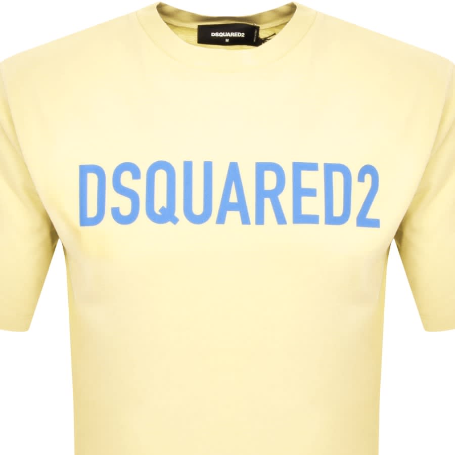 Image number 2 for DSQUARED2 Loose Fit T Shirt Yellow