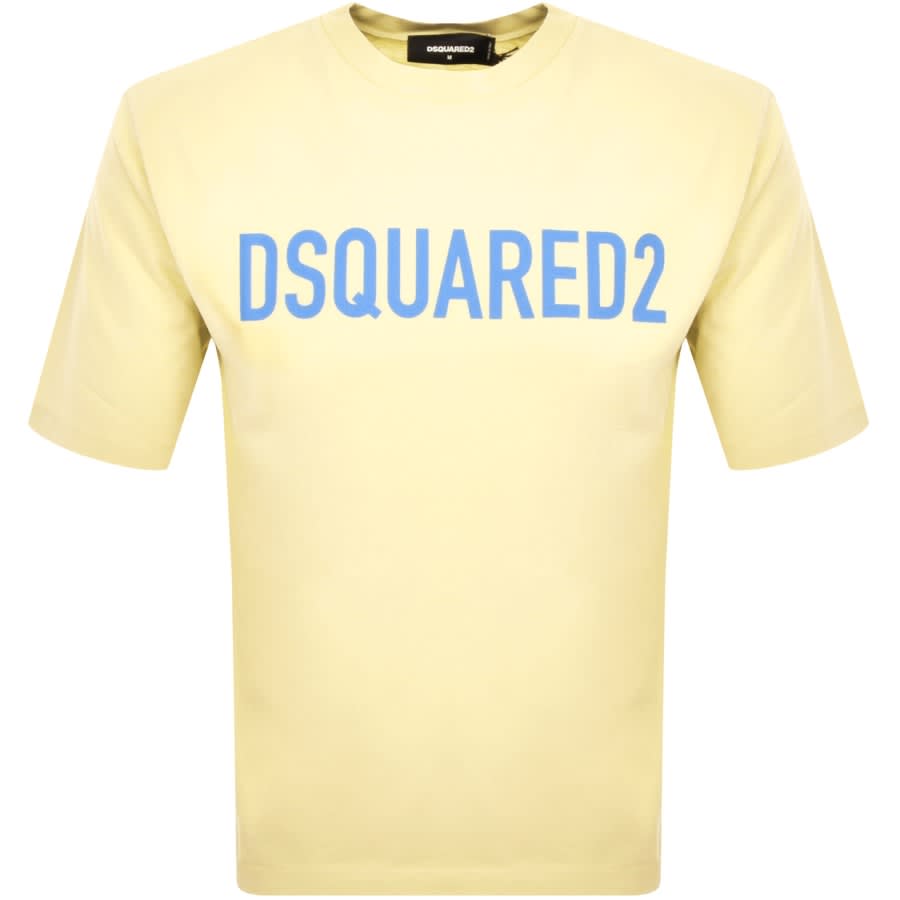 Image number 1 for DSQUARED2 Loose Fit T Shirt Yellow