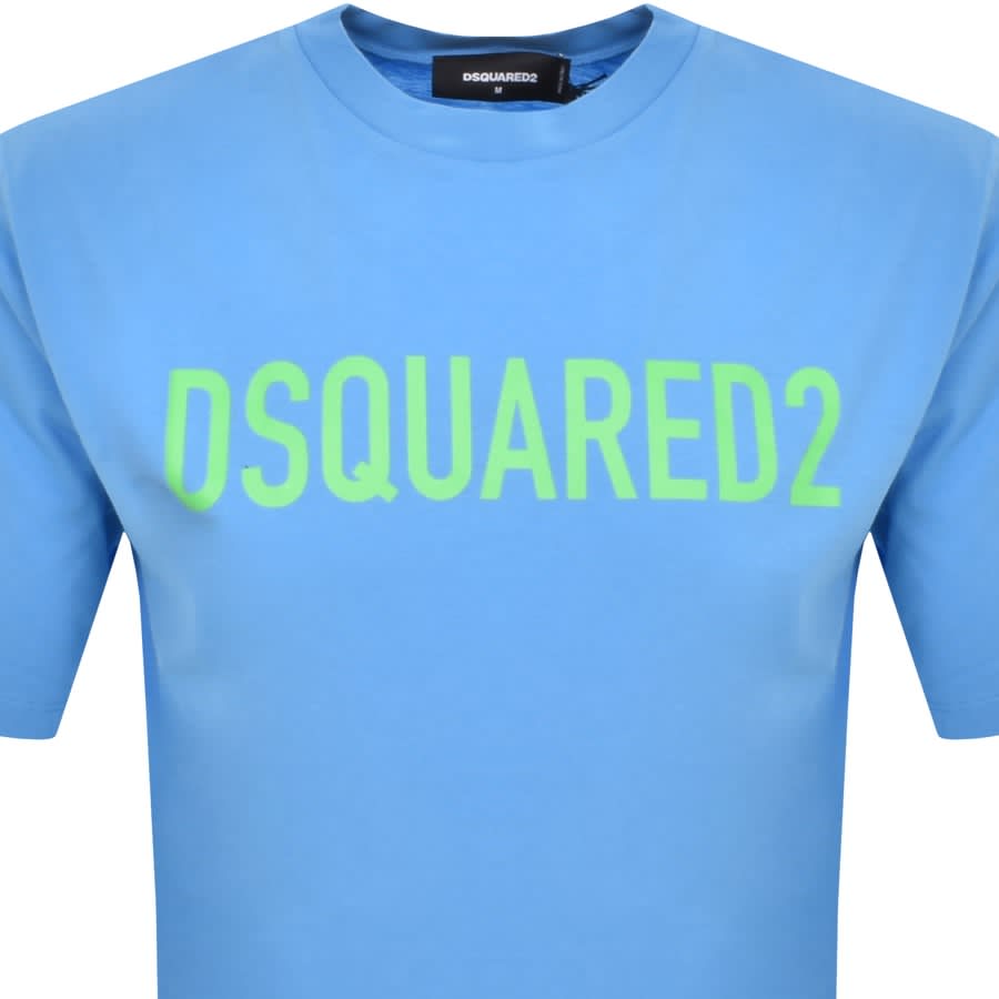 Image number 2 for DSQUARED2 Loose Fit T Shirt Light Blue