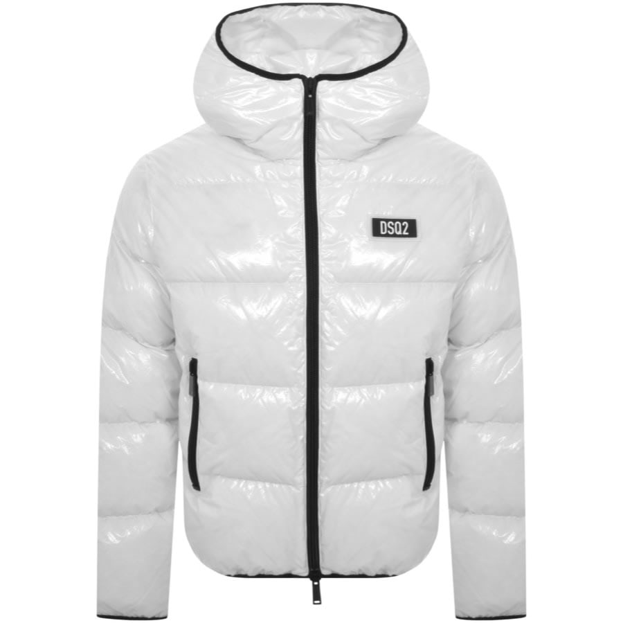 DSQUARED2 Kaban Puffa Jacket White Mainline Menswear Denmark